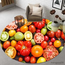 Carpets 2023 Fruits Fruit trays 3D rugs Round mats Round rugs Bathroom mats Home decoration Kitchen rugs Living room rugs Non-slip rugs R230801