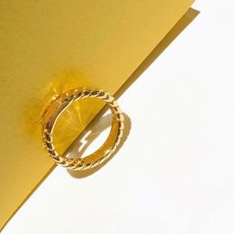 Fashion Women Ring Designer Brand Jewellery Men Womens Simple Gold Luxury Couples Rings Memorial Birthday Vegetarian Ring Couples CJD230815