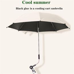 Stroller Parts Accessories Baby Stroller Folding Umbrella UV Sun Rain Protection Parasol 360 Degrees Adjustable Universal Canopy CoverBab 230731