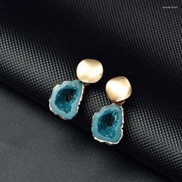 Dangle Earrings 2023 Fashion Resin Acrylic Vintage Drop For Women Exquisite Statement Geometric Wedding Jewellery