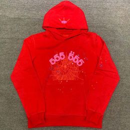 Famous brand hoodies designer hoodie mens hoodie Pullover Red Sp5der Young fasion 555 Hoodies Men womens hoodie Embroidered spider web sweatshirt joggers size S-5XL