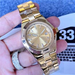 Wristwatches Brand Wrist Watches Men Women Crystal Style Quartz Casual Steel Metal Band Clock V22