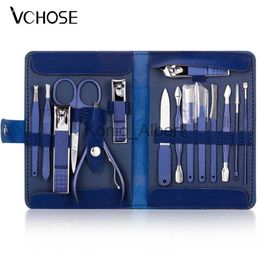 Nail Clippers High Quality 4-15 Pcs Nail Scissors Nail Clippers Set Stainless Steel Pedicure Nail Cutter Set Portable Household Manicure Tool x0801
