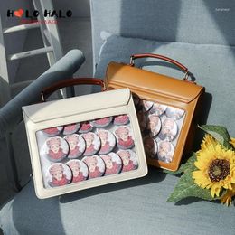 Evening Bags Cute Embroidery Bear JK Ita Bag For Lolita Clear Purse Shoulder Book Women Sweet Totes Crossbody Handbag Teenagers Gift