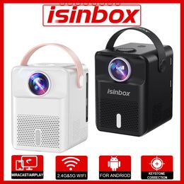 Other Electronics ISINBOX X8 Portable Projector Android WIFI Home Theatre Cinema Support 1080P Video Mini LED Beamer 230731