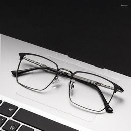 Sunglasses Half Rimless Optical Glasses Frame With Recipe Blue Light Blocking Eyeglasses Men Prescription Eyewear Oculos De Grau 3830J