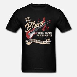 Men's T-Shirts Men Funny T Shirt Fashion tshirt THE BLUES MUSIC HARD TIMES AND TROUBLES NEVER SOUNDED SO GOOD Women t-shirt J230731