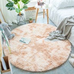 Carpet Miracle Sweet Round Area Rug Carpets for Living Room Soft Home Decor Bedroom Kid Plush Decoration Salon Thicker Pile 230801