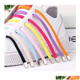 Shoe Parts Accessories Girls Boys Lazy Laces Locking Shoelaces No Tie New Creative Elastic Locked Shoelace Safety Lace Dro Series Randomly