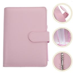 Loose Leaf Notebook Adhesive Money Recording Pockets Cash Binder Plan Macaron Budget Portable