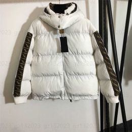 Designers Short Downs Puffer Jacket Winter Jacket Womens Letter Ribbon Patchwork Hooded Cotton Jackets Reversible Jackets Women Track Casual Down Designer Coat