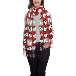 Scarves Geometric Cool Skulls Halloween Women Scarf Winter Shawl And Wrap Bandana Tassel Female