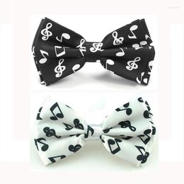 Bow Ties Musical Note Tie For Men Unisex Tuxedo Party Butterfly Cravat Formal Dress Gift Wedding Shirts Business Fashion