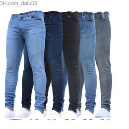 Men's Jeans Men's Jeans Men Pants Fashion Men Casual Pants Stretch Jeans Skinny Work Trousers Male Vintage Wash Plus Size Jean Slim Fit for Men Clothing 230225 Z230801