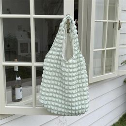 Evening Bags Women Cloud Bubbles Shoulder Bag Soft Cloth Fabric Casual Tote Light Canvas Shopping Female Cute Books Purse