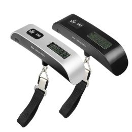 Portable LCD Display Electronic Hanging Digital Luggage Weighting Scale 50kg*10g 50kg /110lb Weight Scales Free Shipping LL