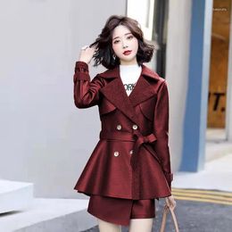 Women's Fur 2023 Autumn Winter Women Integrated Coat Fashion Thickened Leather Jacket Washed Set Imitation Outwear