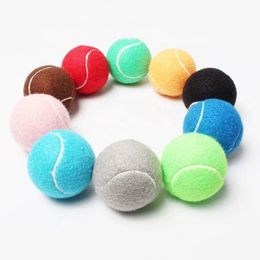 Tennis Balls 6pcs Pack Colour Starndard 25inch Polyester Felt Dog Advanced Training Ball 230731
