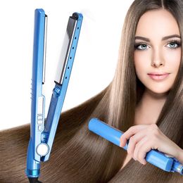 Hair Straighteners Hair Straightener Heating Flat Iron 14 Nano Hair Straightening Hair Curler Curling Iron Professional Hair Styling Tool 230731