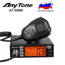 Walkie Talkie Anytone AT 500M AM FM 27Mhz CB Radio 9 19 Channels 10 Metre Amateur For Truckers 24 715 30 105MHz Programmable 230731
