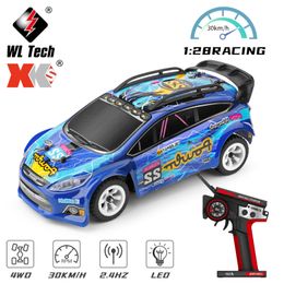 Electric RC Car WLtoys 284010 1 28 Electric 4WD RC With LED Lights 2 4G Radio Control Racing Drift monster Trucks Toys for Boys Gifts 230731