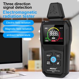 Radiation Testers MESTEK Electromagnetic Radiation Tester Electric Magnetic Field Radiation Temp Detector Emf Meter Counter Emission Dosimeter 230731