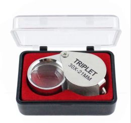 30x 21mm Jewellers Eye Loupe Microscope and accessories Magnifier Magnifying glass LL