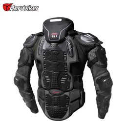 HEROBIKER Motorcycle Armour Jacket Motocross Racing Riding Offroad Protective Gear Body Guards Outdoor Sport Add Neck Prodector248F