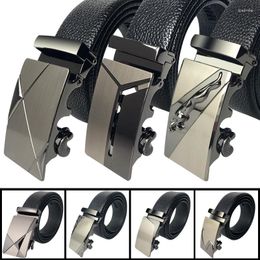 Belts Canva Belt Men Top Quality Genuine Luxury Leather Men's For Strap Male Metal Automatic Buckle Business