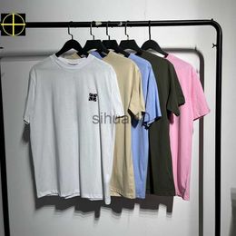 Men's T-Shirts 2023 New Chest Embroidery T Shirt Men Women O-Neck Cotton T-Shirt Men Short Sleeve Patch Badge Tee J230731