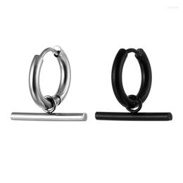 Dangle Earrings Simple Stainless Steel OT Buckle Hoop For Women Turkey Circle Fashion Jewelry Beauty Products