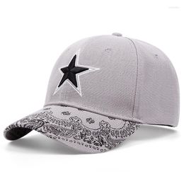 Ball Caps Fashion Five Pointed Star Baseball For Men Cotton Snapback Sport Visor Hat Outdoor Bone Dad Trucker Cap Male Female