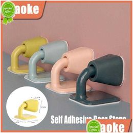 Door Catches Closers Mute Stopper Self Sile Adhesive Stops Bumper Pads Rear Retainer Wall Buffer Protector Safety Tools Drop Deliv Dhme8