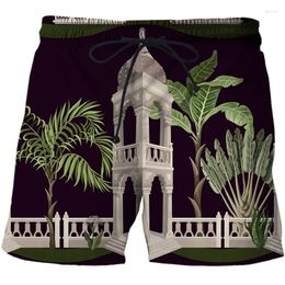 Men's Shorts 2023 Sports Beach Pants 3D Printed Forest Style Male And Female Lovers Hip Hop Funny Street Casual Pan