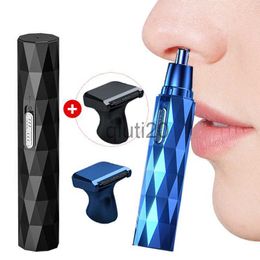 Electric Nose Ear Trimmers Electric Nose Hair Trimmer Man Clean Trimer Implement Shaver Clipper Blue Black Ear Neck Eyebrow Trimmer Haircut Razor Portable x0731