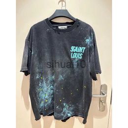 Men's T-Shirts 23SS Japanese style Saint Michael Vintage Loose Oversized Retro Summer Tee Tops T shirt For Men Clothing J230731