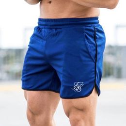 Men's Shorts Sik Silk Fitness Bodybuilding Shorts Man Summer Gyms Workout Male Breathable Mesh Quick Dry Sportswear Jogger Sports Short Pant 230801
