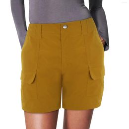 Women's Shorts Soft Stretch Twill Short Side Pockets Feel Button Zipper Flattering Fit Summer Women Y2k Japanese Streetwear