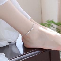 Anklets Fashion For Women Party Jewellery Top Quality Star Balls Girl Silver Plated Bracelets Lady Female Gift