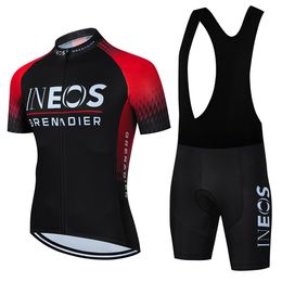 Cycling Jersey Sets INEOS Bib Shorts Mens Mountain Bike Clothing Summer Complete Racing Bicycle Clothes QuickDry Sports Set 230801