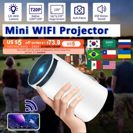 Other Electronics 720P 4K WIFI Projector MINI Portable TV Home Theatre Cinema Support Android 1080P For XIAOMI Mobile Phone 230731