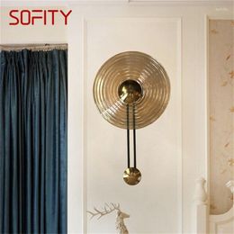 Wall Lamps SOFITY Chinese Style Light LED Modern Circle Scones Indoor Living Room Bedroom Fixtures