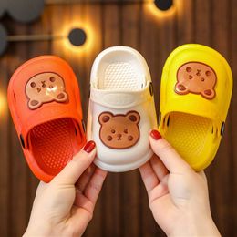 Sandals Baby Toddler Kids NonSlip Boys Girls Cute Bear Foam Beach Summer Slippers Children Breathable Lightweight Water Shoes 230731