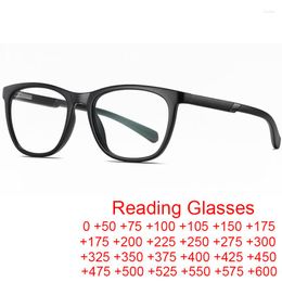 Sunglasses Fashion Anti-Blue Light Reading Glasses Men UltraLight Eye Protection Readers Eyewear TR90 Matte Black Square Eyeglasses Frames