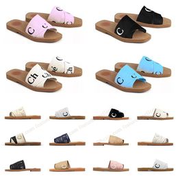 fashion slipper for womens fluffy slippers flat slides beige white black pink blue lace lettering fuzzy fur summer beach house slide sandals woody sandals