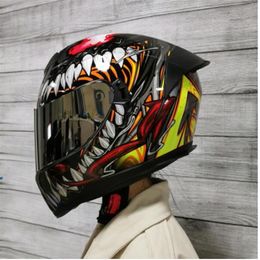 Personalized fashion cross-country motorcycle helmet dual lens racing full helmet fashion trend288w