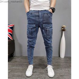 Men's Pants New product pants for men's street hip-hop personality trend surpasses casual pants for men's bag pants suitable for Trousers y2k Z230801