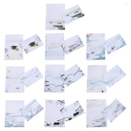 Gift Wrap Flowers Letter Stationery Paper Creative Envelopes Stationary Floral Pattern Writing Kit