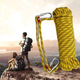 Climbing Ropes 10m 20m 1012mm Diameter High Strength Cord Safety Rock Rope Hiking Accessories Camping Equipment Survival Escape Tools 230801