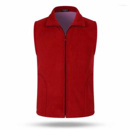 Women's Vests Winter Warm Fleece Women Men Autumn Plus Size Lapel Collar Sleeveless Jacket Ladies Fashion Zipper Casual Waistcoat Female